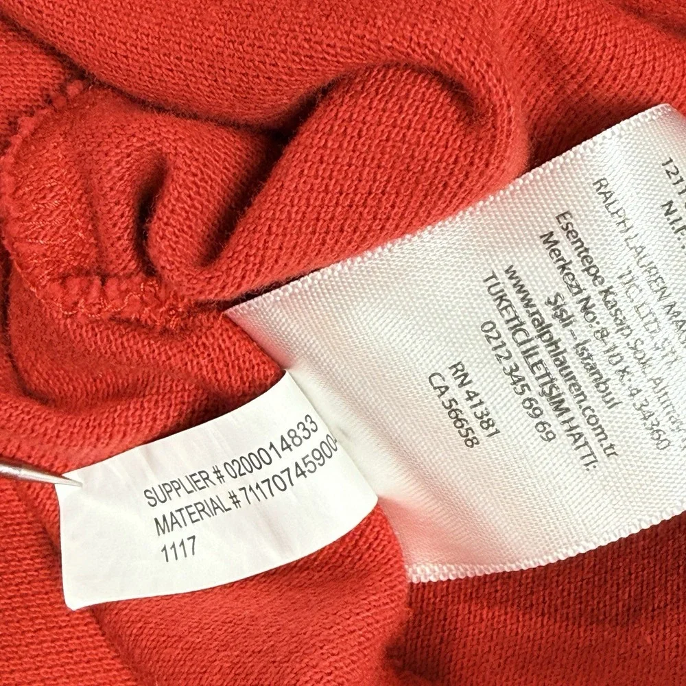 Polo Ralph Lauren Big Pony Polo Shirt Red Blue Size 2XLT Tall Mesh Pony Rugby